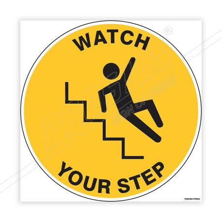 step floor marking sign protector firesafety