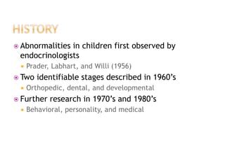 Prader Willi Syndrome Ppt