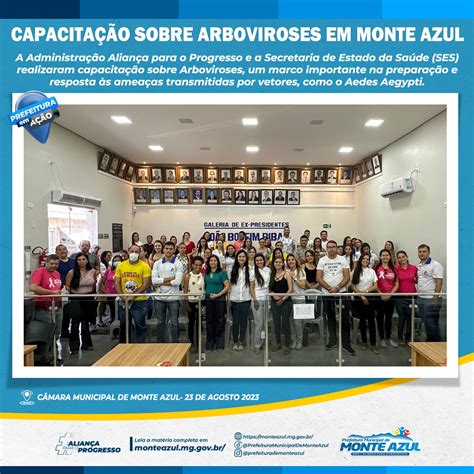 SAÚDE CAPACITAÇÃO SOBRE ARBOVIROSES EM MONTE AZUL Prefeitura