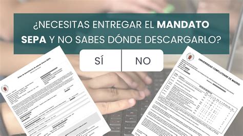 C Mo Descargar Tu Documentaci N De Matr Cula Y El Mandato Sepa