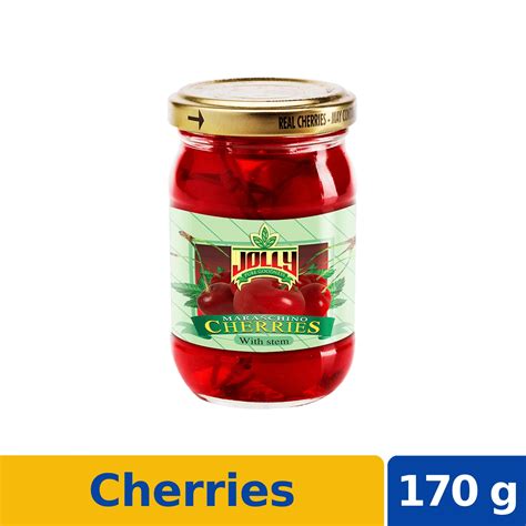 Jolly Maraschino Cherries With Stem 170g Tagum Mall