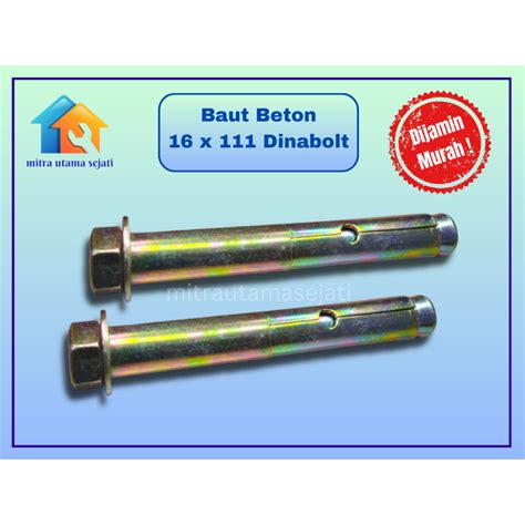 Jual Baut Beton Dinabolt X Baut Tanam Tembok Beton Dynabolt