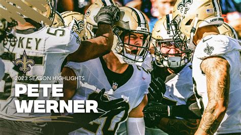 Highlights Saints Lb Pete Werner S Top Plays Of Nfl Season