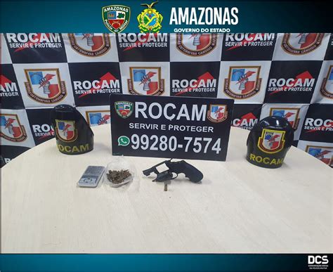 Rocam detém na Compensa homem portanto arma de fogo Extra Manaus