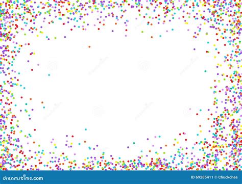 Confetti Frame Stock Vector Illustration Of Beautiful