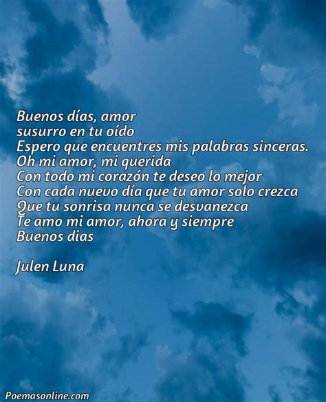 Mejores Poemas Buenos D As Para Enamorar Poemas Online