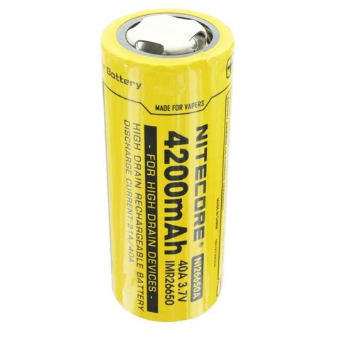 Nitecore »Nitecore 26650IMR Li-Ion Akku 4200mAh max. 40A, Ab« Akku ...