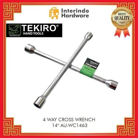 Jual SW TEKIRO 4 WAY CROSS WRENCH 14 AU WC1463 KUNCI RODA PALANG 14 Di