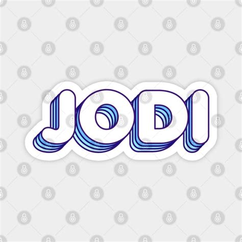 Blue Layers Jodi Name Label Blue Layers Jodi Name Label Magnet