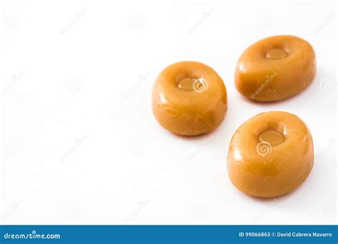 Toffee Caramel Candy Isolated Stock Image - Image of caramel, background: 99066863