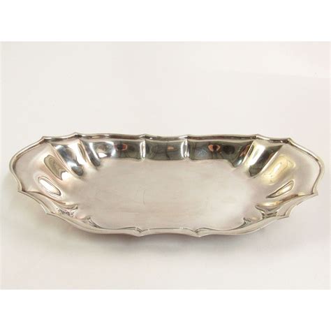 Chippendale Silver Plated Oval Tray 6319 International Silver Company