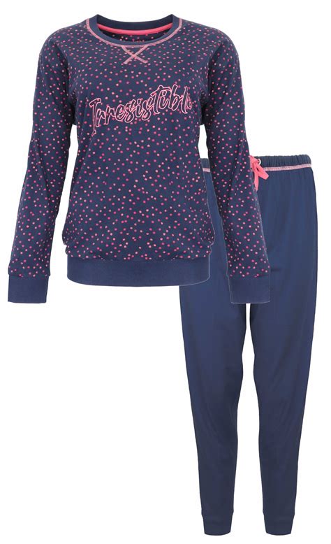 Irpyd A Irresistible Dames Pyjama Donker Blauw Pyjamaonline