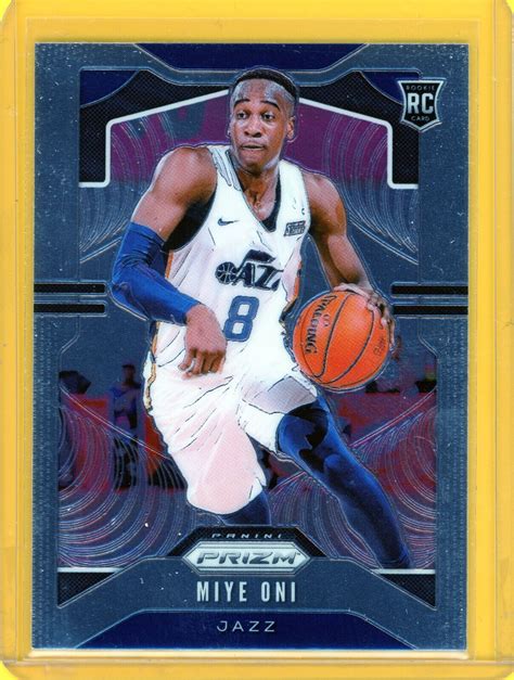 Panini Prizm Miye Oni Base Rookie Card Rc Jazz Yale