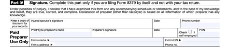 Irs Form 8379 Instructions