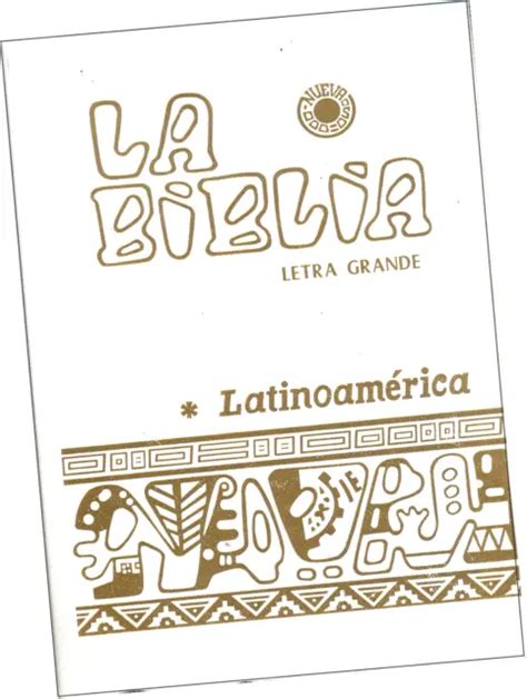 La Biblia Latinoam Rica Blanca Letra Grande En Espa Ol Eur