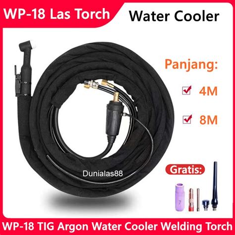 Jual Tig Argon WP-18 Stang Las Water Cooler Welding Torch WP18 4M 8M 4 ...