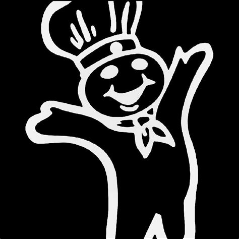 Pillsbury Doughboy Logo Vinyl Decal Sticker