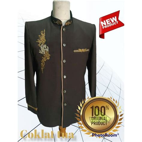 Jual Jasko Abu Caligrafi J21 2021 By Jascotasik Pakaian Muslim Pria Jas