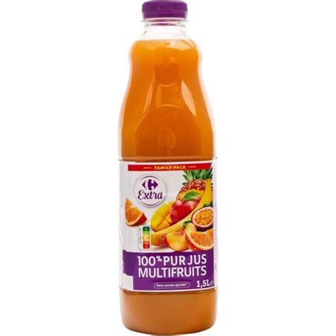 Jus De Fruits Multifruits Carrefour Extra La Bouteille D L Prix