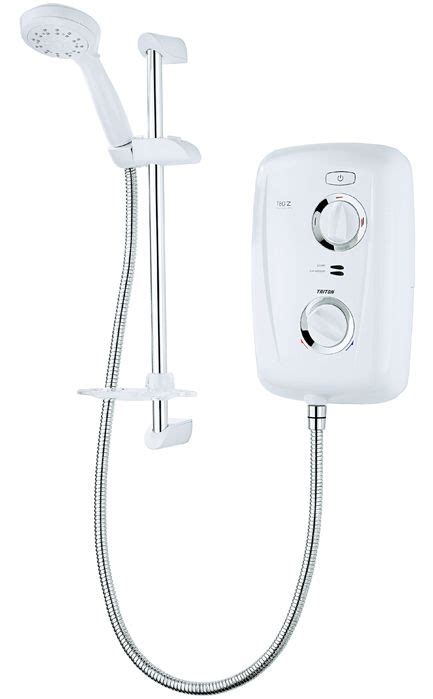 Triton T80z Thermostatic Electric Shower 8 5kw White Chrome Triton