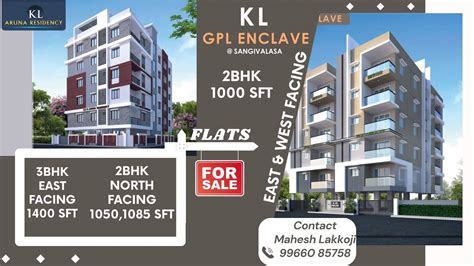 Kl Aruna Residency Gpl Enclave Bhk East West Facing Flat For