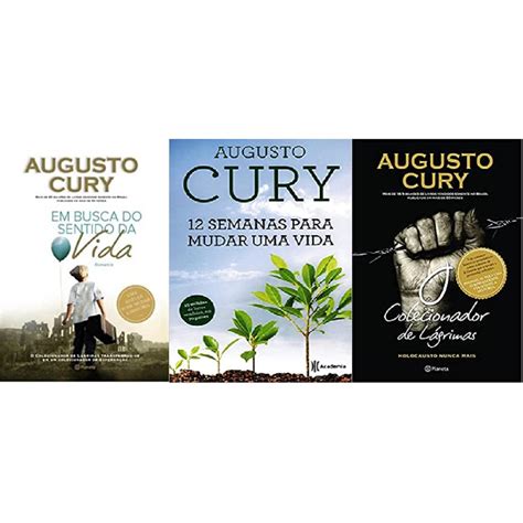 Kit 3 Livros Augusto Cury Em Busca Do Sentido Da Vida 12 Semanas Para