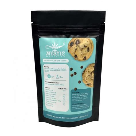 Buy Thc Chocolate Chip Cookie By Mystic Medibles 100mg Bc Medi Chronic