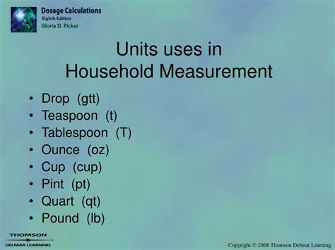 Ppt Systems Of Measurement Metric Apothecary Household Powerpoint Presentation Id 6597176