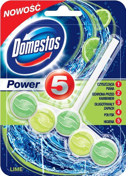 Zawieszka Do Muszli WC Domestos Power 5 Lime 55g Chemiazniemiec Pl