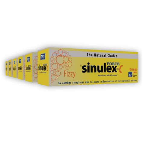 Sinulex Effervescent Fizzy 12 Tablets X 6 Buy Online In South Africa