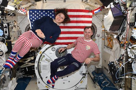 Heres how astronauts aboard the ISS celebrated the 4th of July