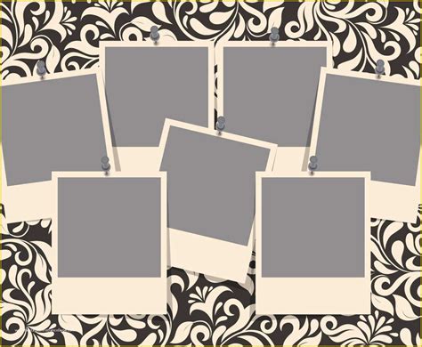 Free Printable Photo Collage Template Of Damask Collage Template Vector Art & Graphics ...