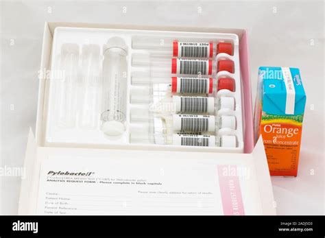H. pylori breath test. Pylobactell 13-C urea breath test kit to ...