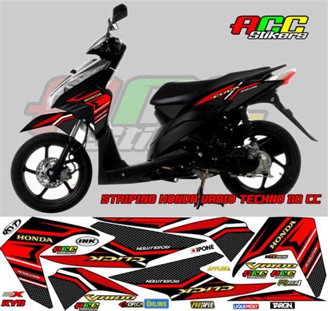 Striping Honda Vario Techno 110 CC Keren Motif Malaysia Lazada Indonesia