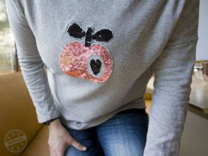 Aufreisser Pulli Mit Apfel Eggsclusiv