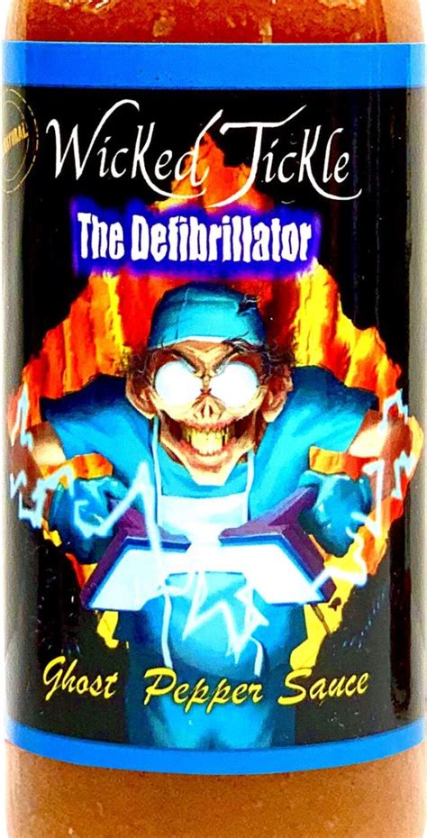 Wicked Tickle Defibrillator Chipotle Ghost Pepper Hot Sauce Extreme Heat ChiliSpicy