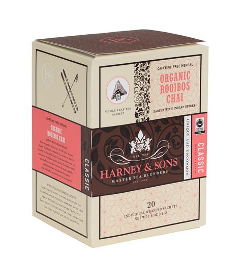 Organic Rooibos Chai Harney And Sons Fine Teas