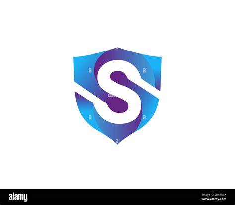 Creative Abstract Shield Letter S Logo Design Símbolo Vectorial