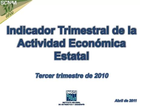 PPT Indicador Trimestral de la Actividad Económica Estatal Tercer