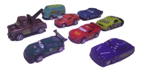 Kit 8 Carrinhos Fricção Filme Carros 3 Relâmpago Mcqueen SPORTS