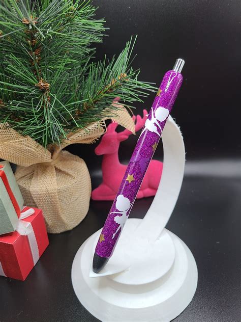 Dance Pen Christmas Ballerina Glitter Pen Etsy