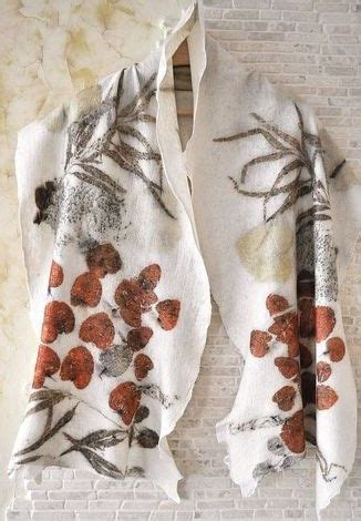 Pin On Ecoprinting In 2024 Eco Dyeing Fabric Felted Scarves Natural