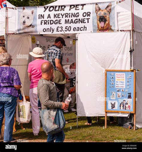 A Stall Making Pet Keyrings At The All About Dogs Show At The Norfolk