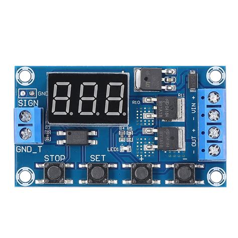 Rel De Retardo De Tiempo Digital Led Mos Dual Interruptor De Retardo