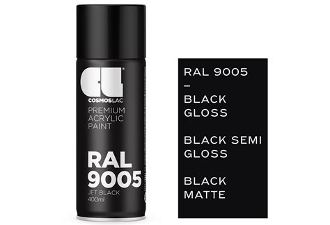 Cosmoslac Σπρέι Γενικής Χρήσης Ral 9005 Matte Black N304 400ml Praktiker