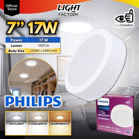 PHILIPS MESON Surface Downlight 7 17W 9 24W LED Surface Mounted