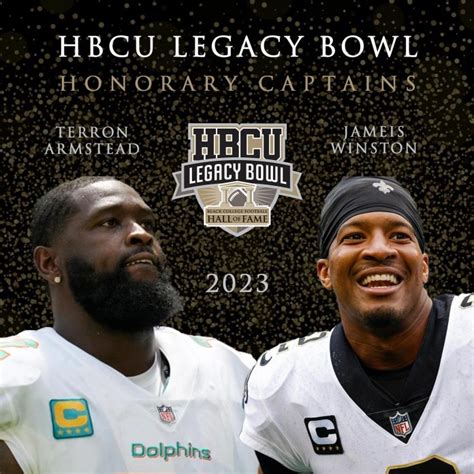 2023 HBCU Legacy Bowl Honorary Captains | yesiball.com