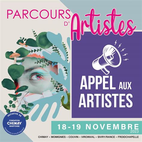 Appel Aux Artistes Parcours D Artistes Fondation Chimay Wartoise