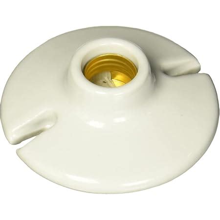 Surtek 136664 Portalámparas de Porcelana Redondo para Techo 4 127 V