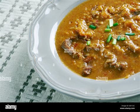 Gebundene Ochsenschwanzsuppe German Oxtail Soup Stock Photo Alamy